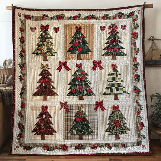 Christmas Cottage Tree WN1211020CL Quilt