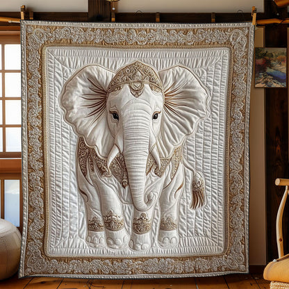 Royal White Thailand Elephant WY2201084CL Quilt