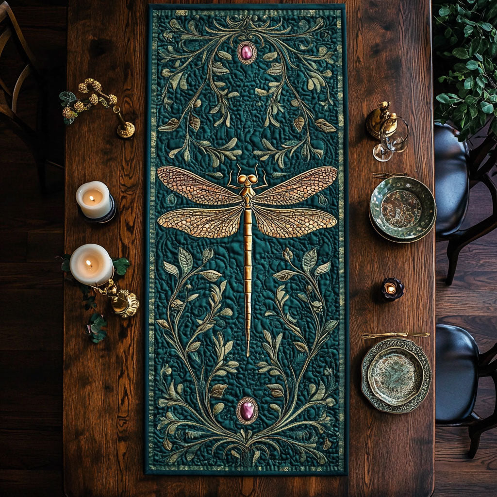 Emerald Flight CP2005024CL Quilted Table Runner