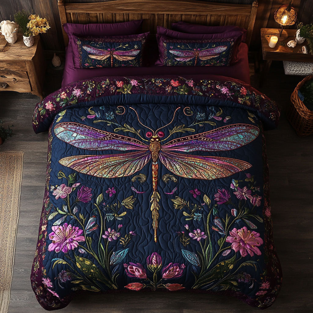 Mystic Dragonfly In Garden WY2001050CL Duvet Cover Set