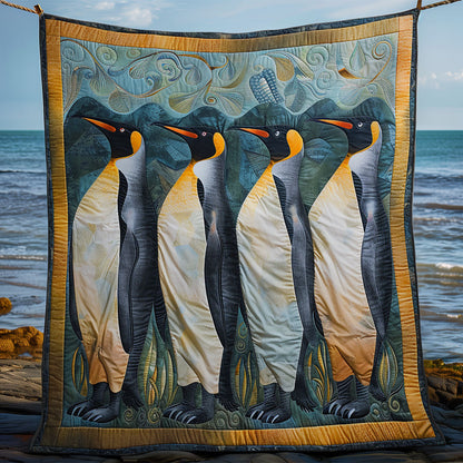 Penguin Family WY0301057CL Quilt