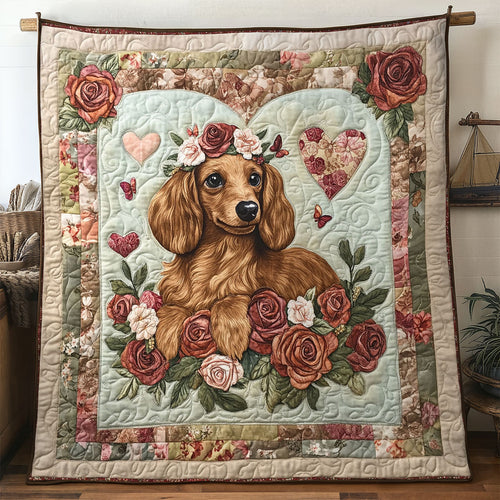 Crowned Dachshund WN0907017CL Quilt