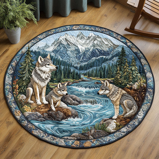 Wild River Wolve WJ2304052CL Quilted Round Mat