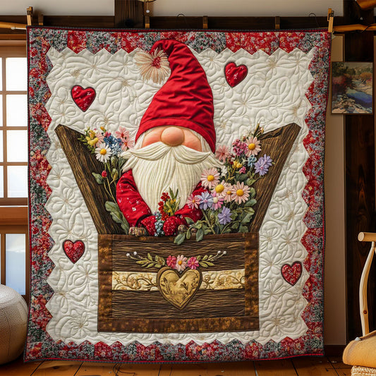 Blossoming Gnome Love WN2512019CL Quilt