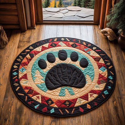 Tribal Print CP2207048CL Quilted Round Mat