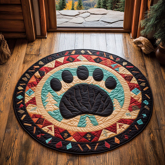 Tribal Print CP2207048CL Quilted Round Mat