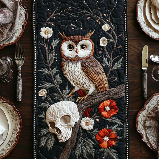 Skull & Silence CP0206032CL Quilted Table Runner