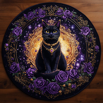 Cat And Moonspell WN0807007CL Quilted Round Mat