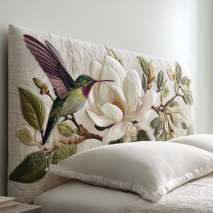 Hummingbird And Magnolias XR1912005CL Quilted Headboard Slipcover