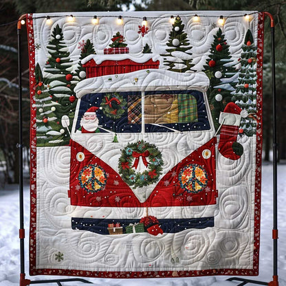 Christmas Hippie Van WP2210010CL Quilt