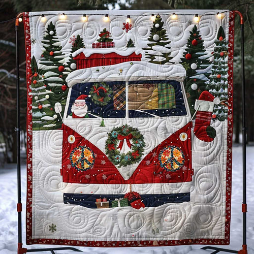 Christmas Hippie Van WP2210010CL Quilt