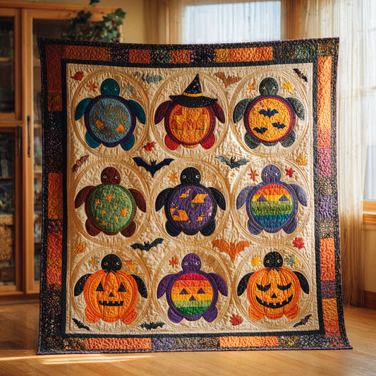 Turtle Pumpkin Parade CW0608049CL Quilt