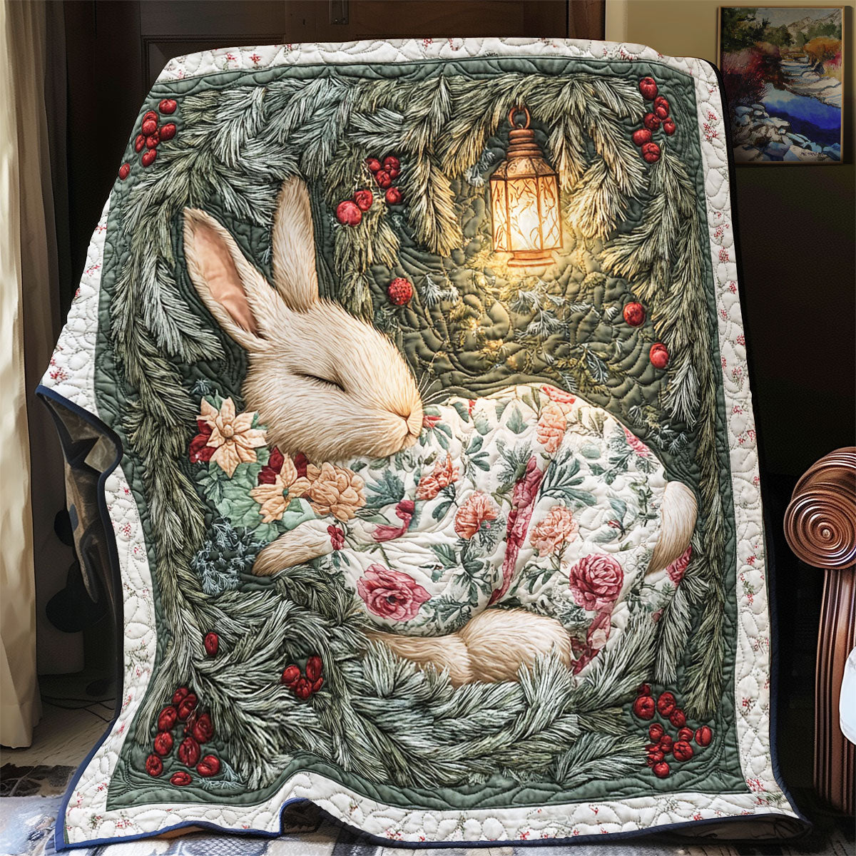 Cute Sleeping Bunny WY2101053CL Quilt