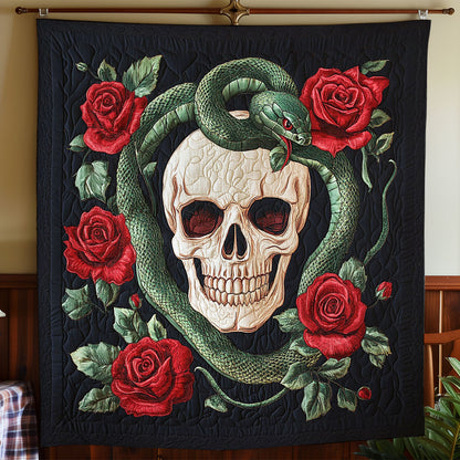 Snake Rose Skull CP1704107CL Quilt