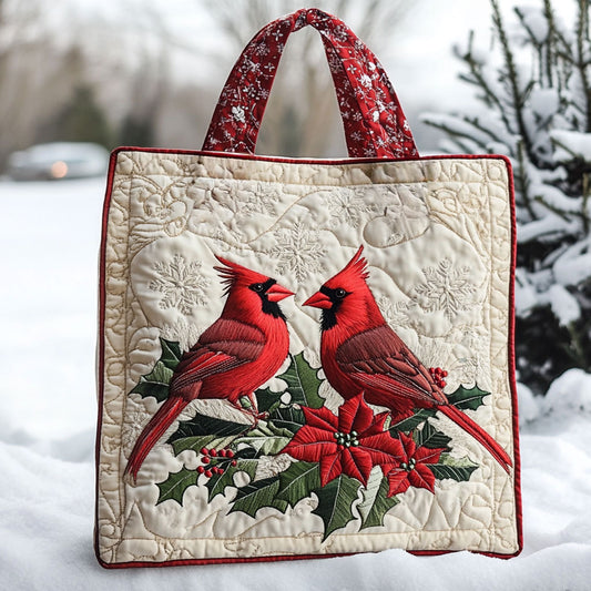 Christmas Cardinal WN2509006CL Quilted Tote Bag