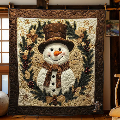 Wreath Snowman WN1211043CL Quilt