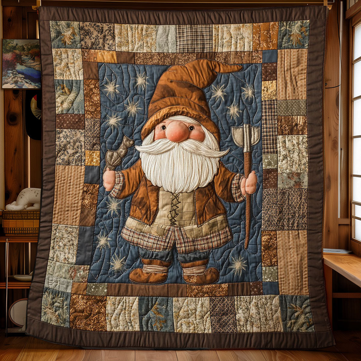 Farmer Gnome WY1801066CL Quilt