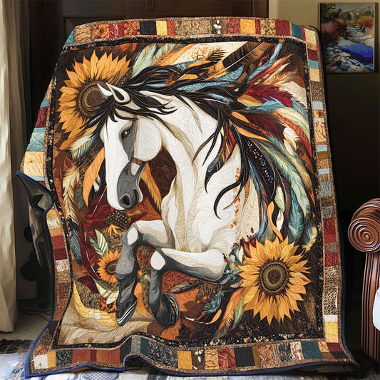 Sunflower Horse WY0301059CL Quilt