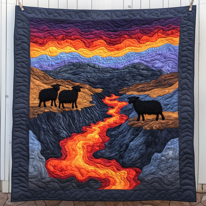 Sheep By The Volcano LT1609009CL Quilt