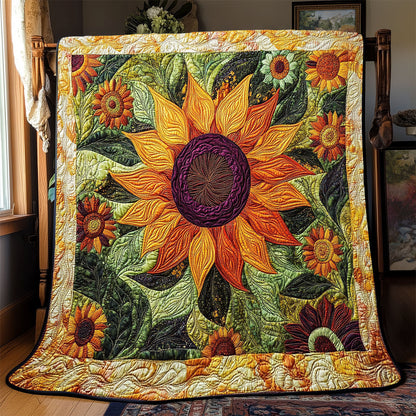 Sunflower Blooming WX2101043CL Quilt