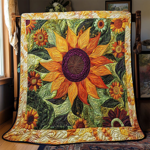 Sunflower Blooming WX2101043CL Quilt