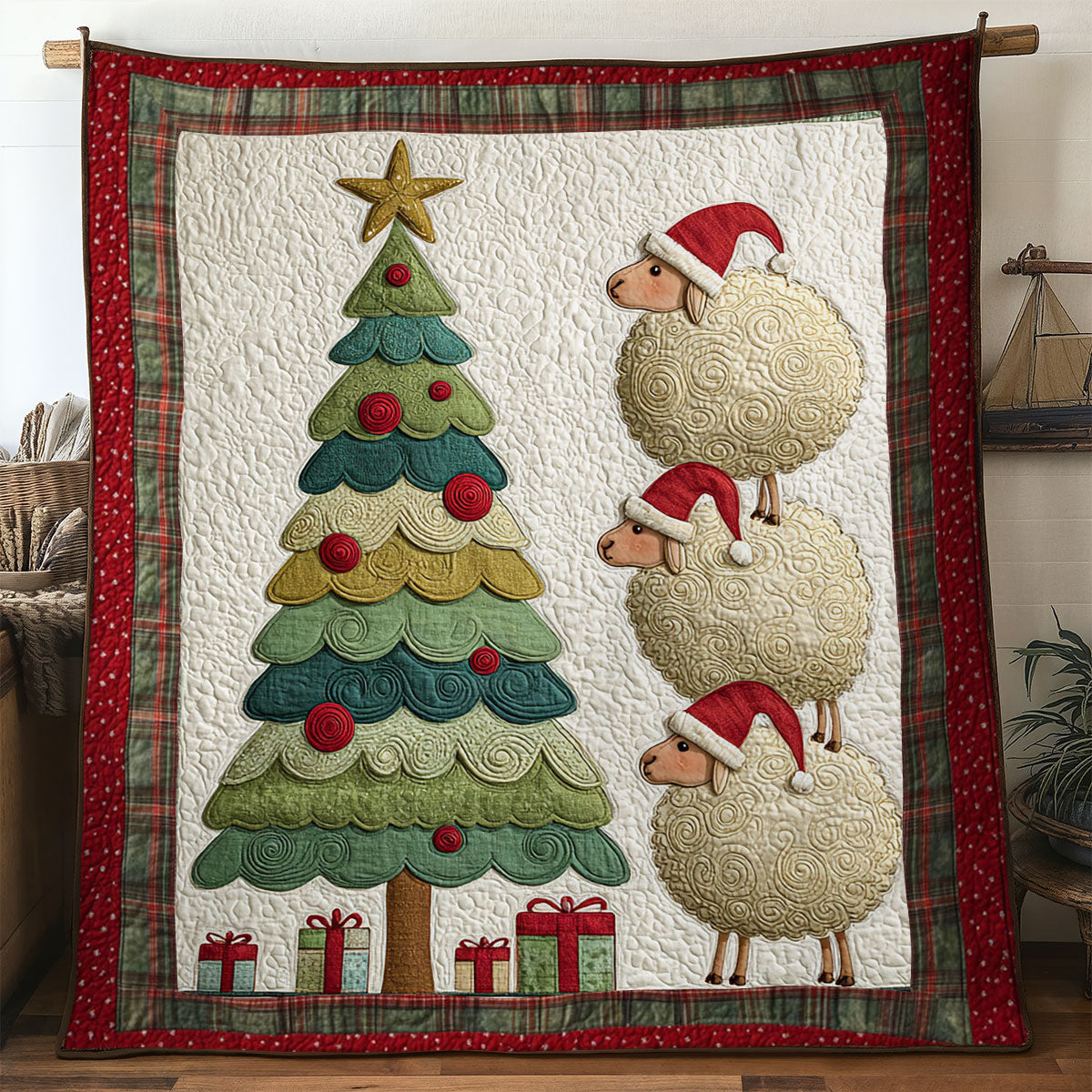 Sheep Noel Night WN1811109CL Quilt