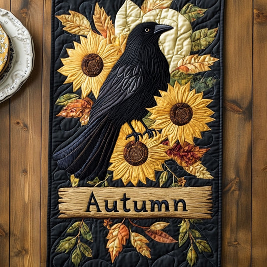 Autumn Echo Crow WN2907007CL Quilted Table Runner