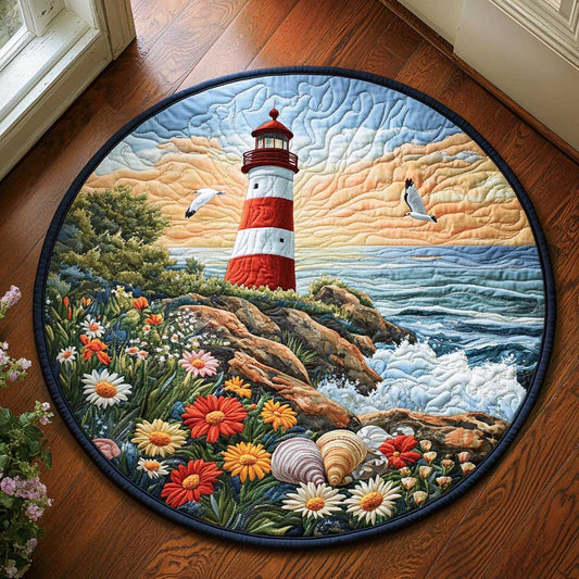 Peaceful Landscape CQ2205020CL Quilted Round Mat