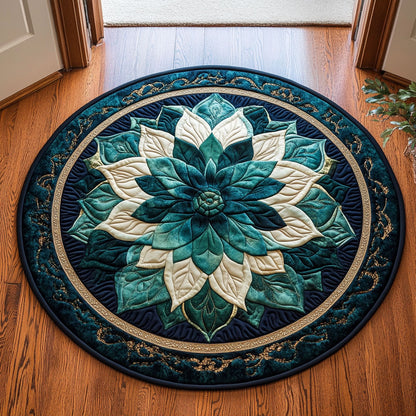 Ocean Petals CP0912070CL Quilted Round Mat