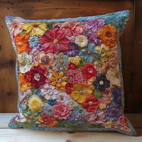 Colorful Flower Garden WY0402056CL Quilt Pillow Case