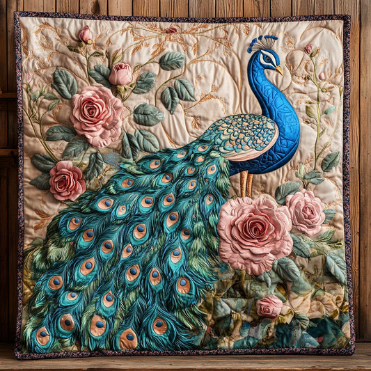Floral Peacock CW3005619CL Quilt