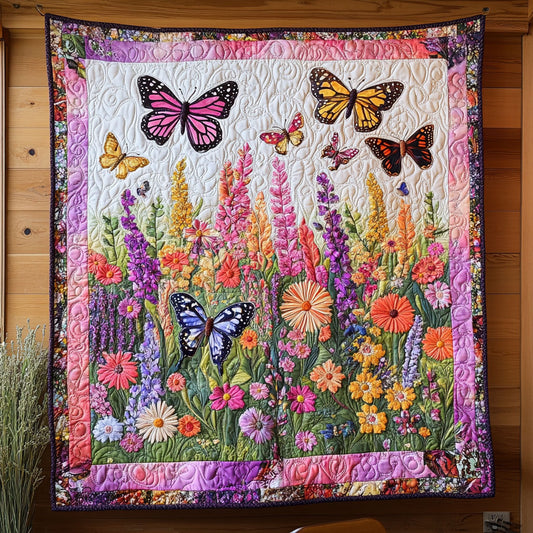 Butterfly Floral Garden CW0507010CL Quilt