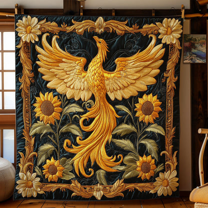 Golden Phoenix Flight WN2107013CL Quilt