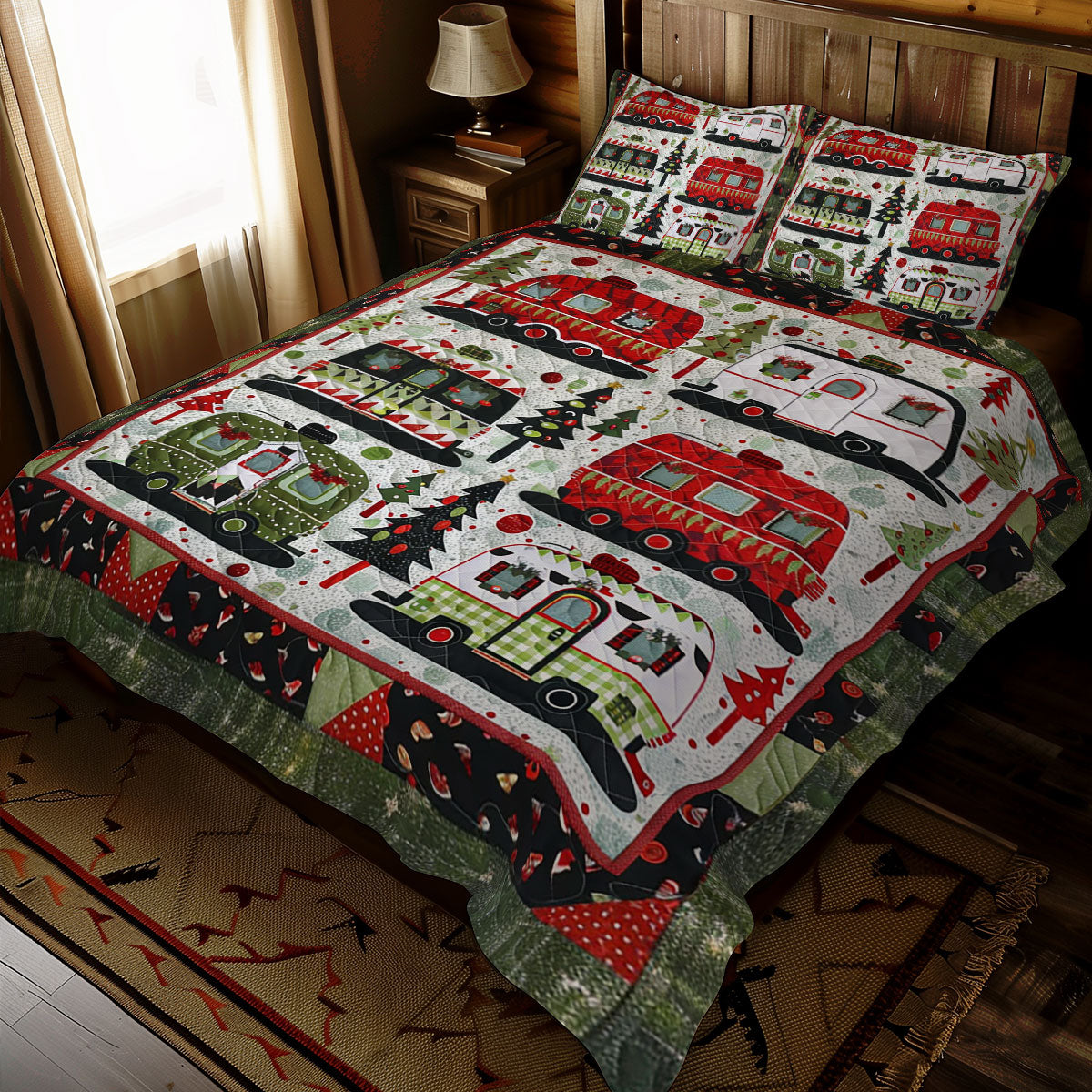 Christmas Camper Van WJ1710025CL Duvet Cover Set