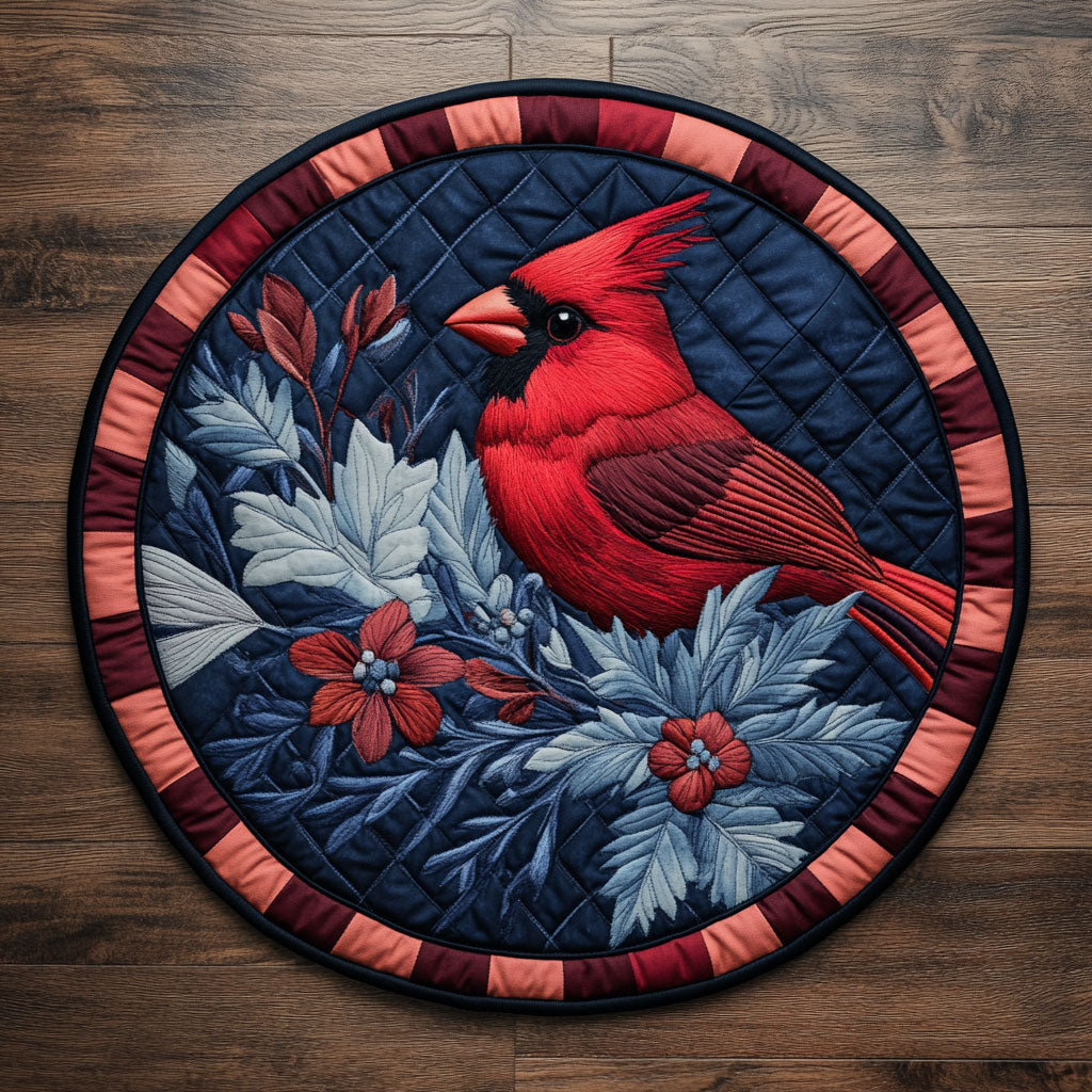 Cardinal Night CM0606011CL Quilted Round Mat