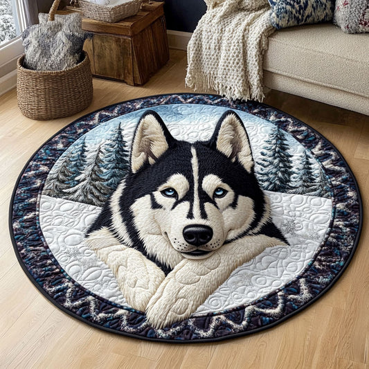 Frozen Gaze CP2810005CL Quilted Round Mat