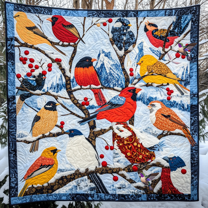 Bird Nest Christmas YR0312011CL Quilt