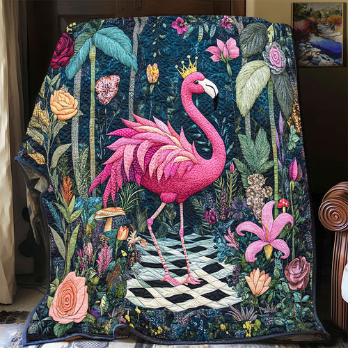 Floral Flamingo Realm WP2003024CL Quilt