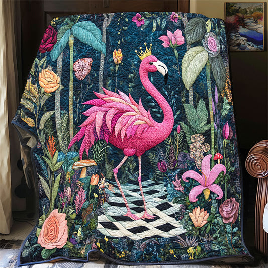 Floral Flamingo Realm WP2003024CL Quilt