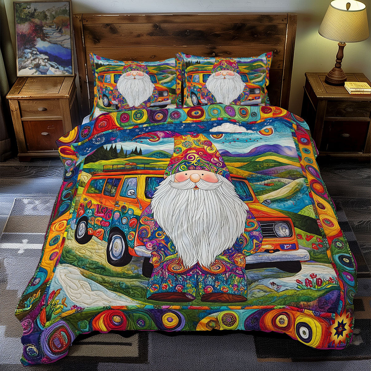 Hippie Gnome WY2412025CL Duvet Cover Set
