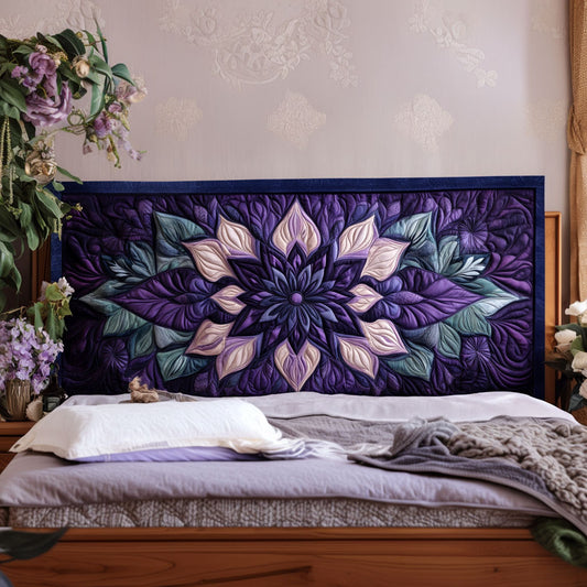 Lavender Harmony KL2412024CL Quilted Headboard Slipcover