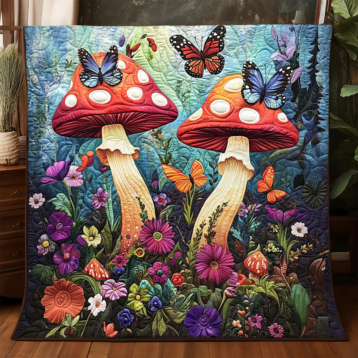 Mushroom Garden WJ0904005CL Quilt