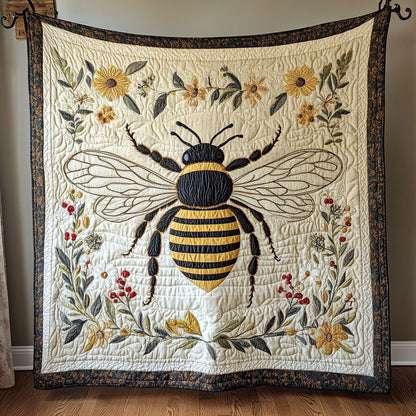 Floral Honeybee WY1808034CL Quilt