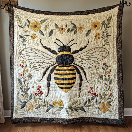 Floral Honeybee WY1808034CL Quilt