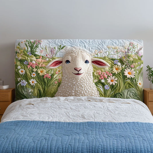 Naive Sheep QA0501022CL Quilted Headboard Slipcover