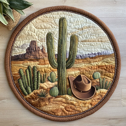 Cowboy Spirit CW2605456CL Quilted Round Mat