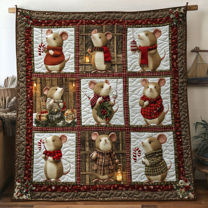 Holly Choir Mouse WN1311056CL Quilt
