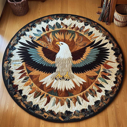 Native American Spirit Eagle WY2504007CL Quilted Round Mat