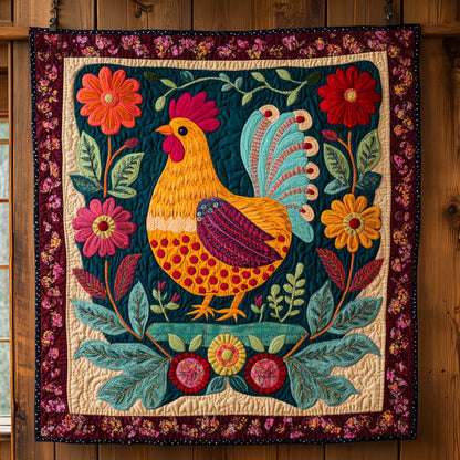 Happy Chicken CP1411040CL Quilt