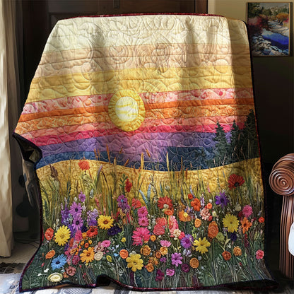 Sunrise And Wildflower WJ2102019CL Quilt